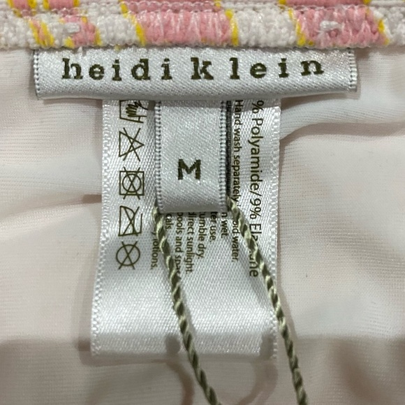 HEIDI KLEIN - Cape Town Side Rope Tie Swim Bottom - Pink Zebra Print - Picture 14 of 16